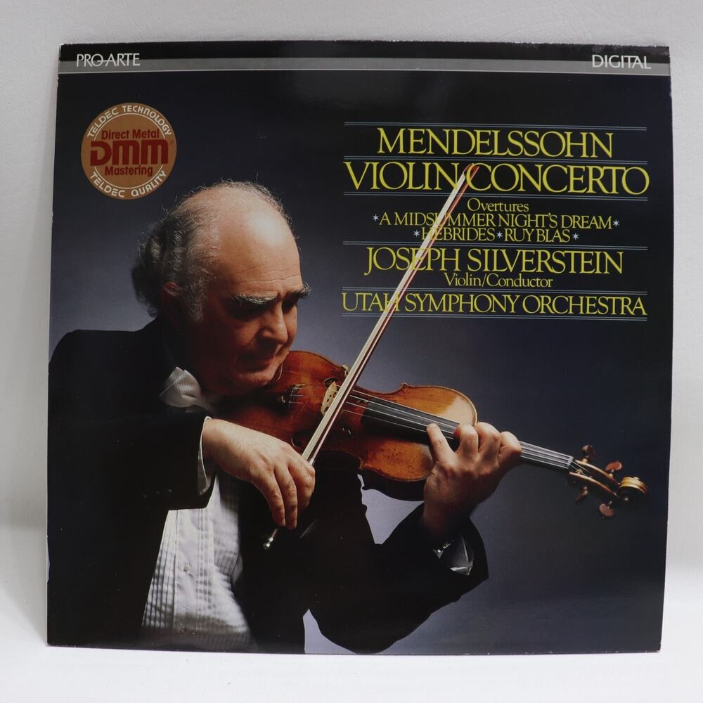 Mendelssohn Violin Concerto LP Silverstein Midsummer Utah Symphony 1984 ProArte